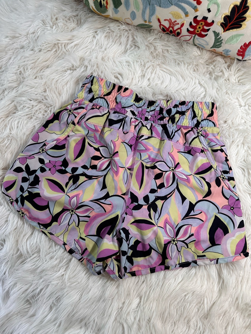 Avia • Colorful Floral 2 Layer Running Shorts - Picture 5 of 15